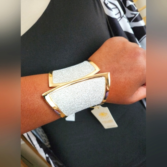 Goldtone Cuff Bracelet - Picture 5 of 11